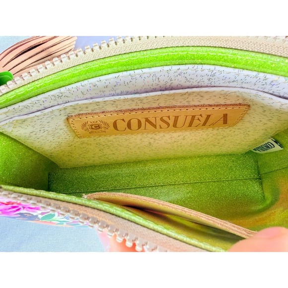 NWT Consuela Birdie Midtown Crossbody + Mesh Tote & Leather Tassel Set Hot Pink - Picture 8 of 9